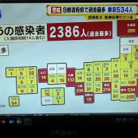 新感染者数　2386名
